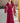 Elegant Red Rhinestone-Embellished V-Neck Maxi Dress for Women - Long Sleeve, Flowy A-Line Silhouette, Perfect for Spring/Summer, Casual Elegance, Summer Fashion, Rhinestone Embellishments, Flowy Silhouette