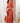 A Beautiful Red Floral Chiffon Maxi Dress for Women, Exuding Elegance And Sophistication, Featuring a Belt That Flatters The Figure And Creates a Slimming Effect.