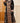 Elegant Plus Size Floral Print Dress - Black & Orange Machine Washable Round Neck Long Sleeve Midi Dress for Women, Spring/Fall Casual & Formal Wear, Long Sleeve Dresses, Autumn Fashion, Nontransparent Fabric